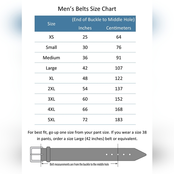 GENUINE LEATHER BELT brown in color with loops - Picture 5 of 5